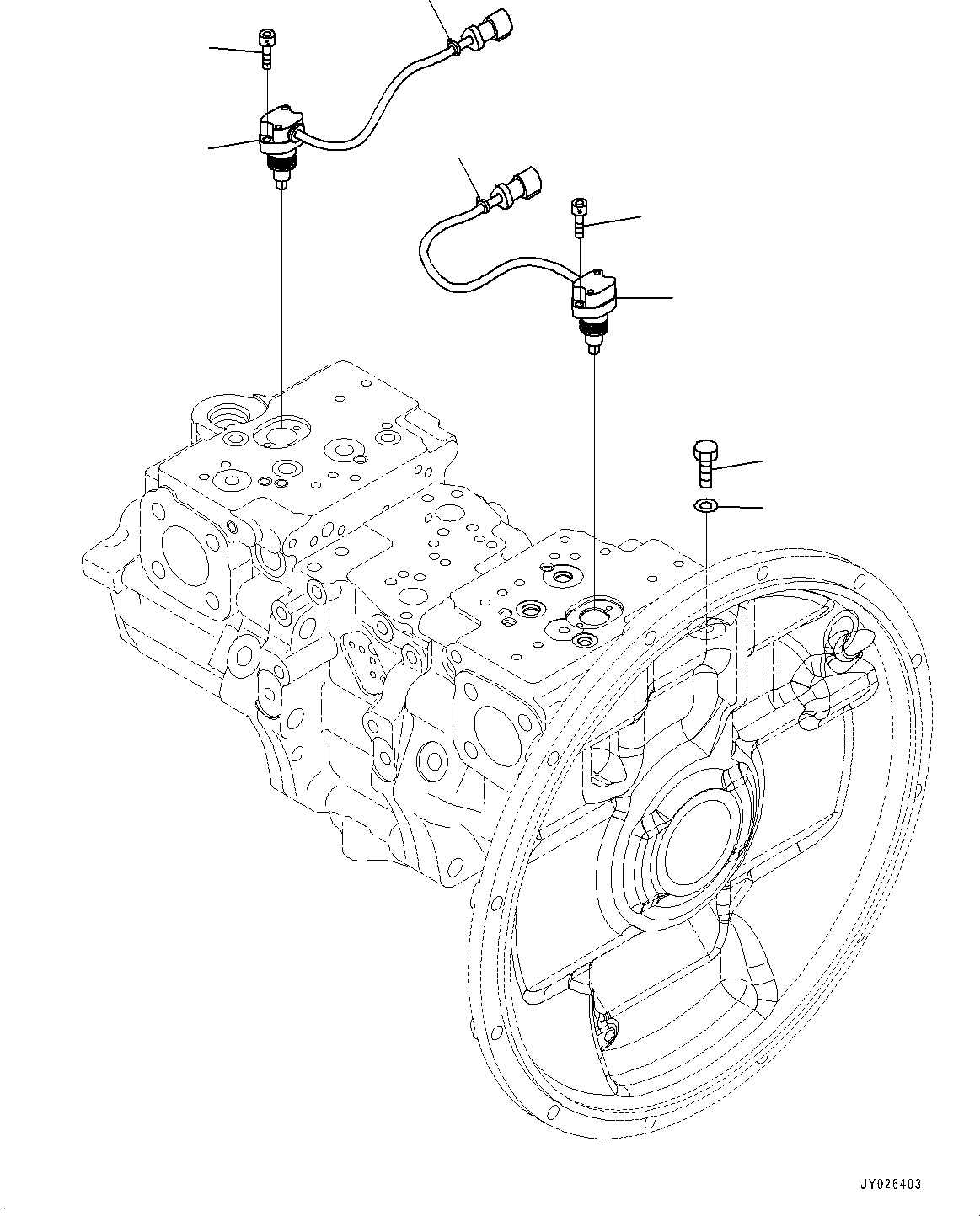 Komatsu parts book diagram for PC360LCI-11 S/N 94001-UP (For KAL): HYDRAULIC PUMP, PISTON PUMP (13/13)(#90652-)