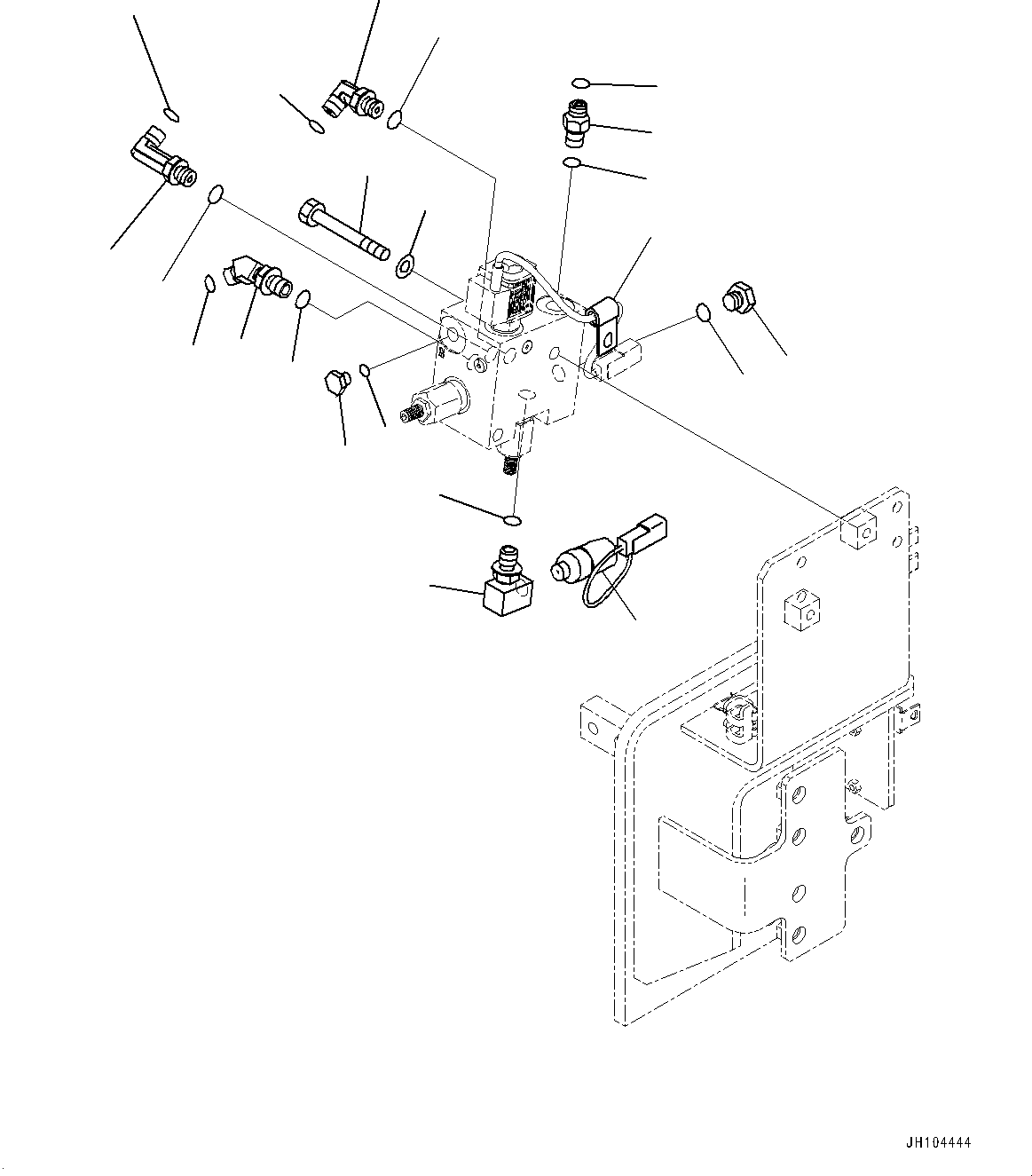 Komatsu parts book diagram for PC360LCI-11 S/N 94001-UP (For KAL): QUICK COUPLER PIPING, QUICK COUPLER PIPING MOUNTING(#94001-)