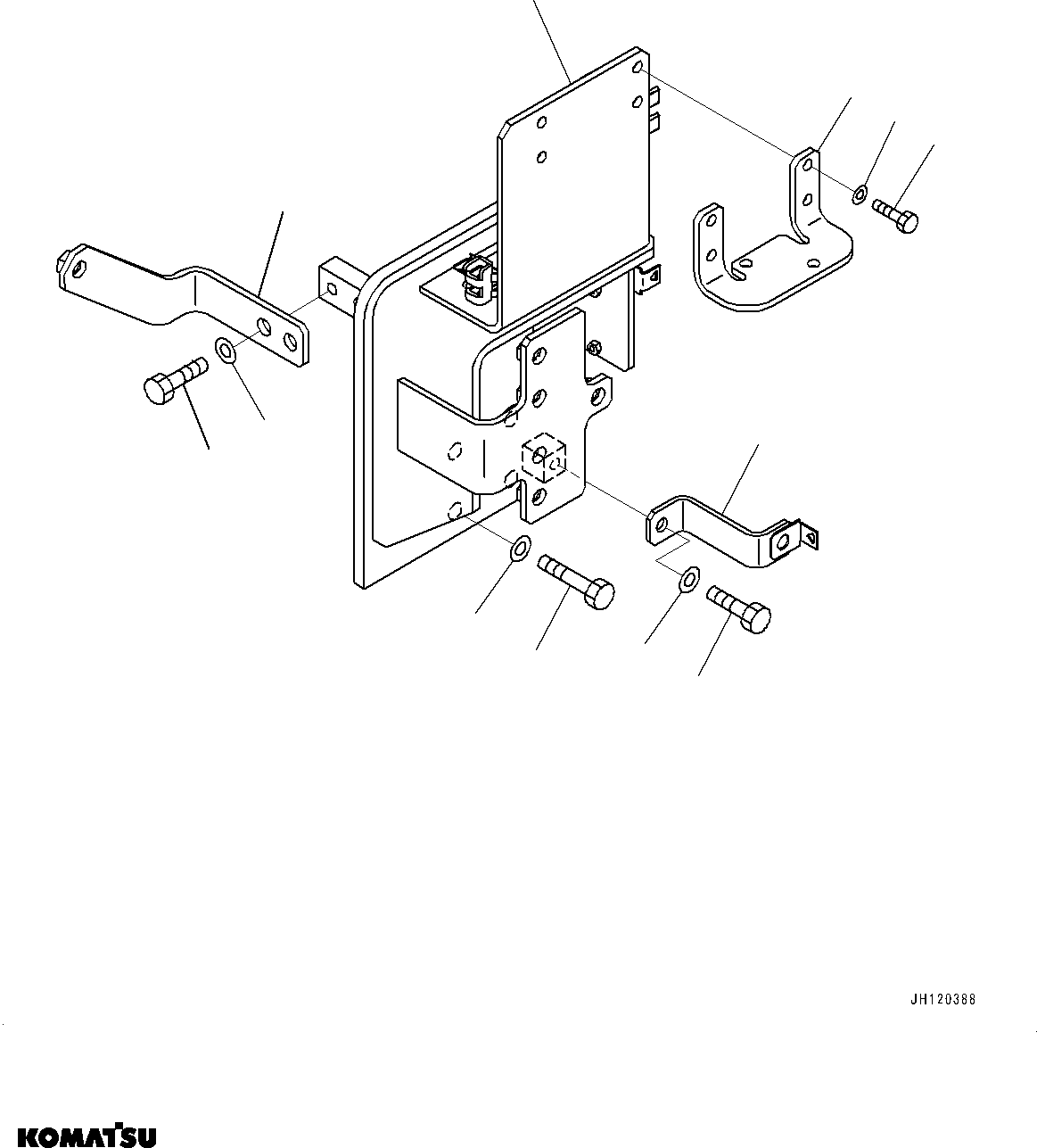Komatsu parts book diagram for PC360LCI-11 S/N 94001-UP (For KAL): QUICK COUPLER PIPING, BRACKET(#94001-)