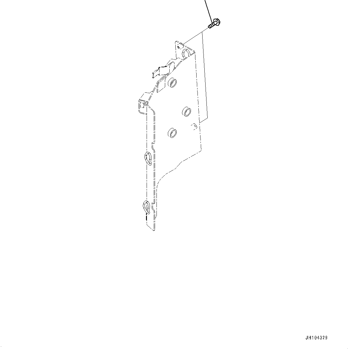Komatsu parts book diagram for PC360LCI-11 S/N 94001-UP (For KAL): CAB, BLIND PARTS (2/3)(#94001-)