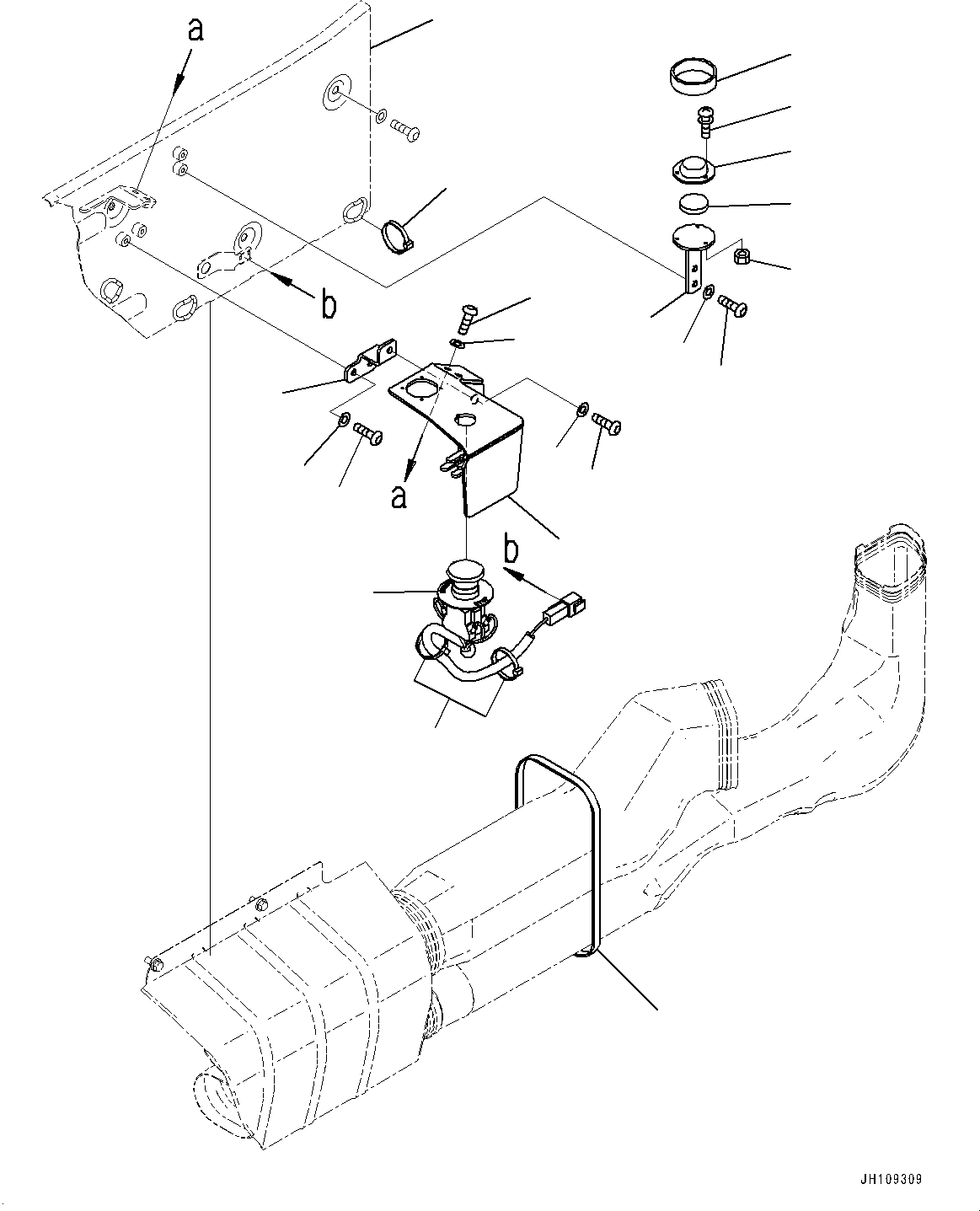 Komatsu parts book diagram for PC360LCI-11 S/N 94001-UP (For KAL): CAB, CAB IN PARTS, EMERGENCY SWITCH(#94001-)