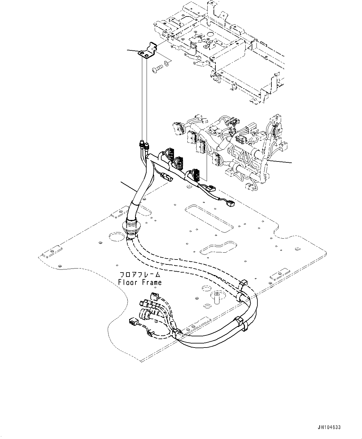 Komatsu parts book diagram for PC360LCI-11 S/N 94001-UP (For KAL): CAB, ICT WIRING HARNESS(#94001-)