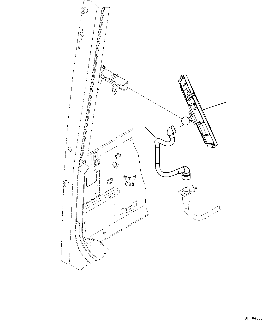 Komatsu parts book diagram for PC360LCI-11 S/N 94001-UP (For KAL): CONTROL BOX, (#91526-)