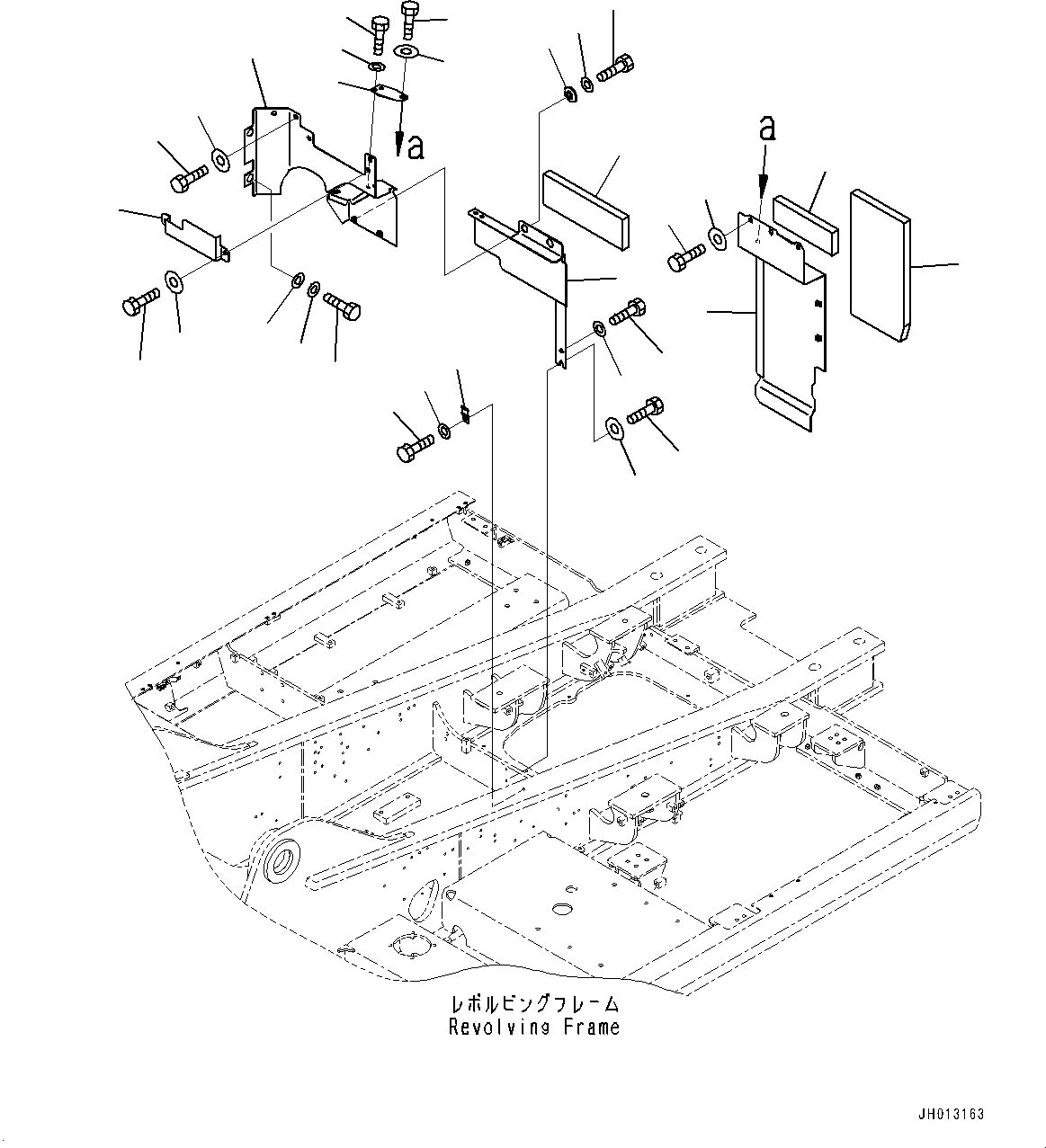 Komatsu parts book diagram for PC360LCI-11 S/N 94001-UP (For KAL): PARTITION, (1/3)(#90156-92145)
