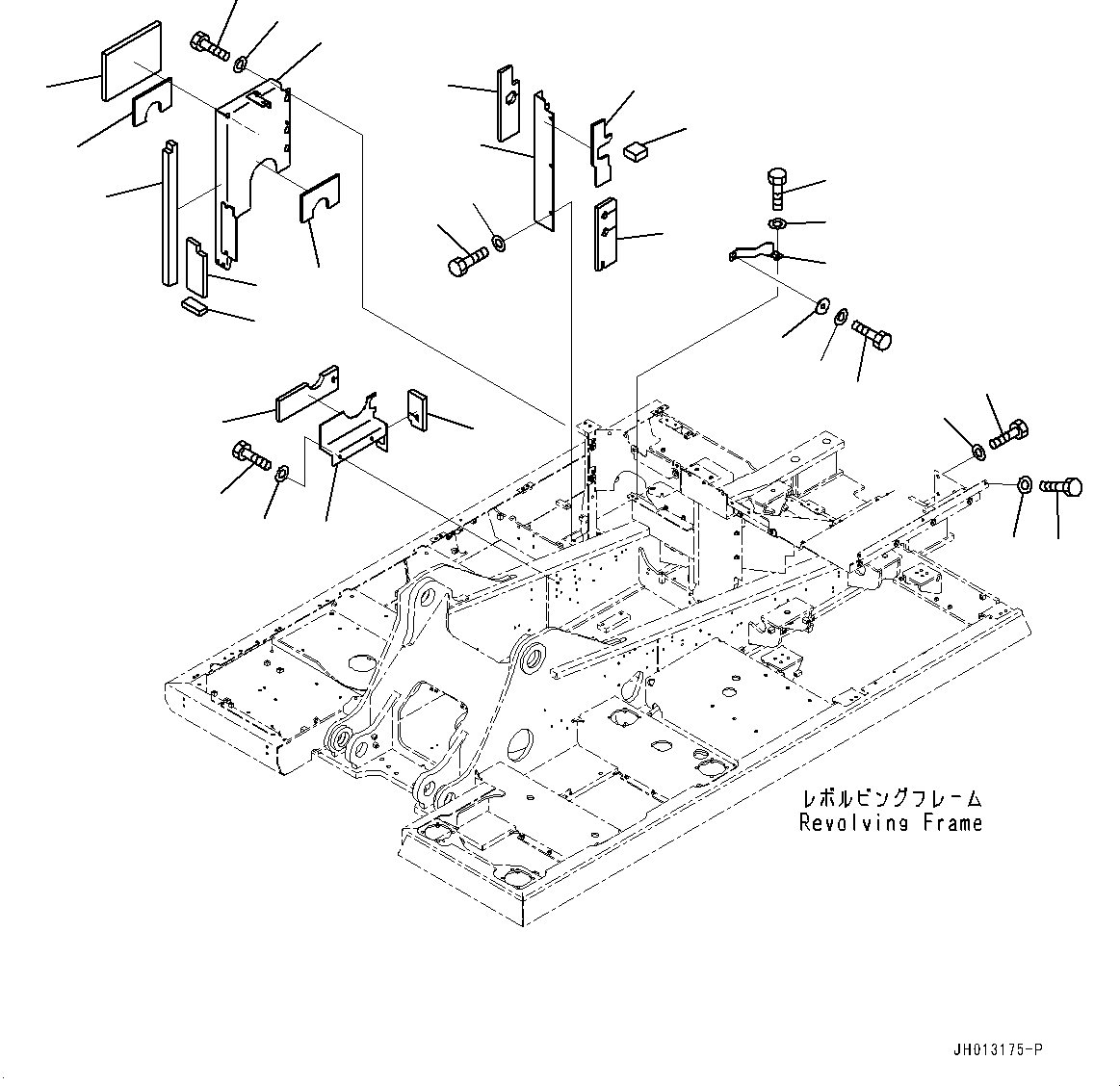 Komatsu parts book diagram for PC360LCI-11 S/N 94001-UP (For KAL): PARTITION, (3/3)(#90156-)