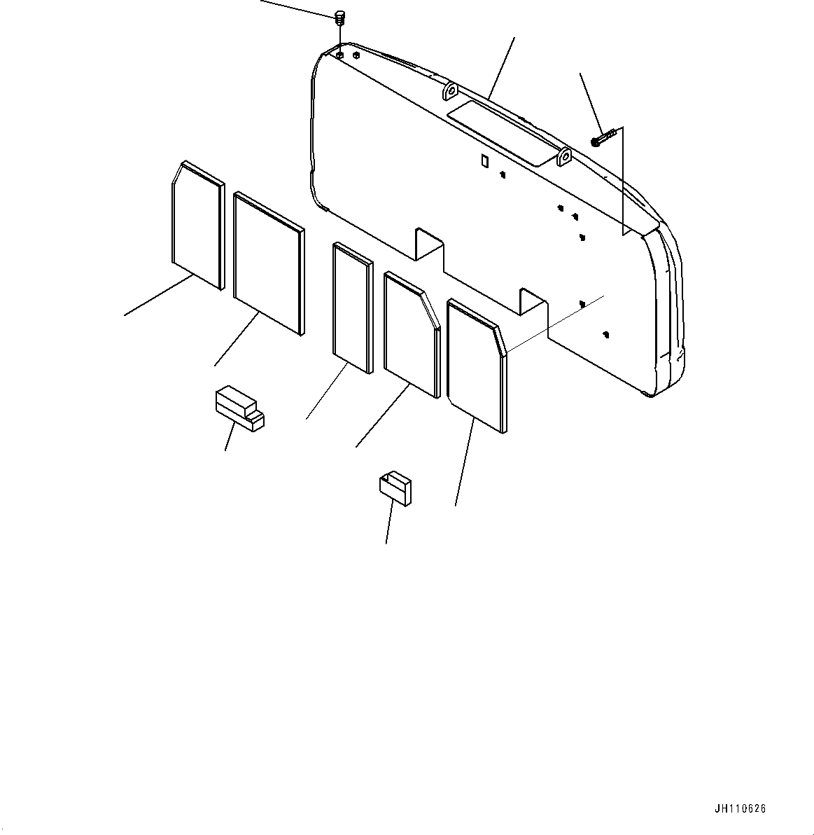 Komatsu parts book diagram for PC360LCI-11 S/N 94001-UP (For KAL): COUNTERWEIGHT, (6920KG)(#91593-91592)