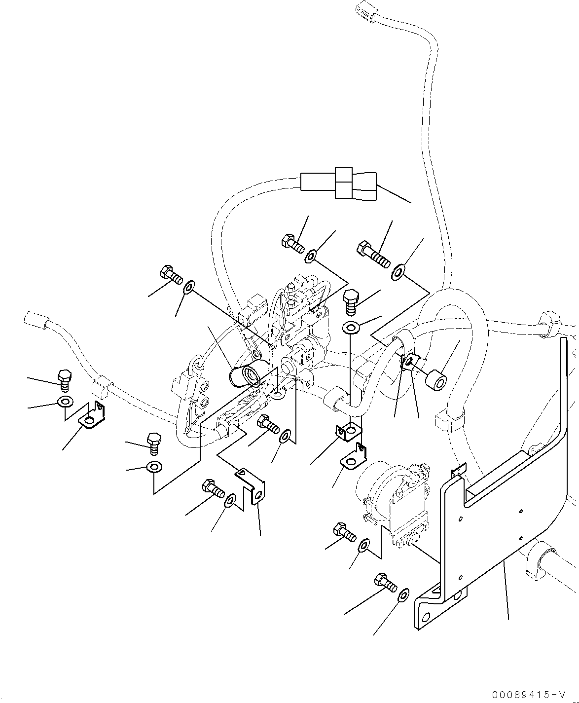 Komatsu parts book diagram for PC290LC-8 S/N 32001-UP: ELECTRIC WIRING HARNESS, STARTING WIRING HARNESS(#30471-)
