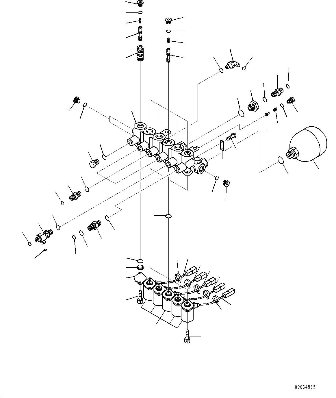 Komatsu parts book diagram for PC290LC-8 S/N 32001-UP: SOLENOID VALVE, INNER PARTS, SOLENOID VALVE(#30471-30873)