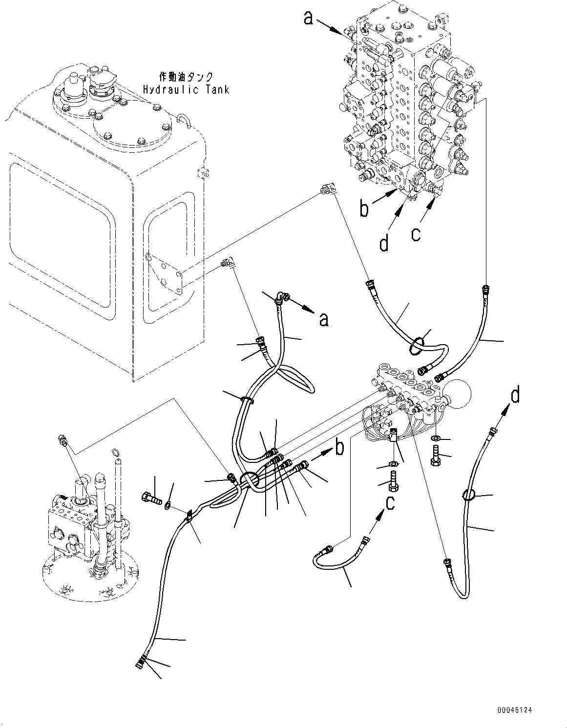 Komatsu parts book diagram for PC290LC-8 S/N 32001-UP: SOLENOID VALVE, PIPING(#30471-)