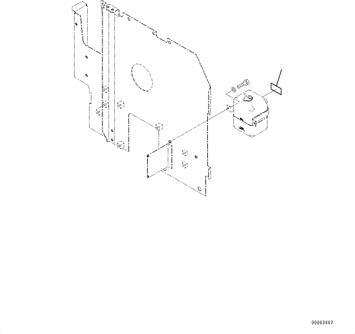 Komatsu parts book diagram for PC290LC-8 S/N 32001-UP: COOLANT DECAL, (#30471-)