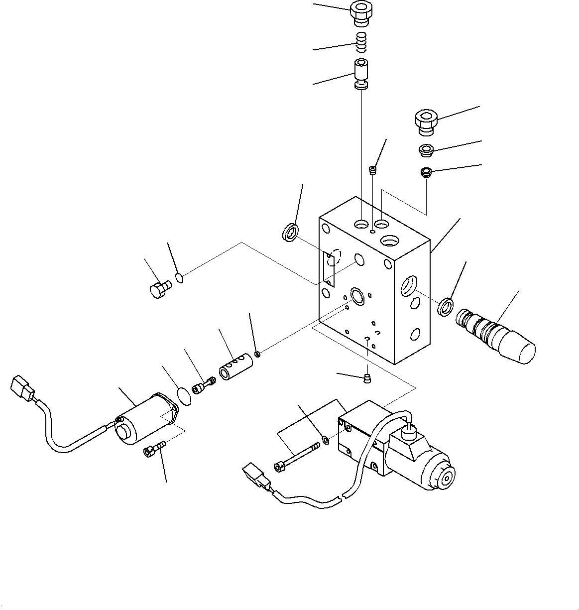 Komatsu parts book diagram for HD325-7R S/N 12001-UP: HYDRAULIC TANK, INNER PARTS, EPC VALVE(#11034-)