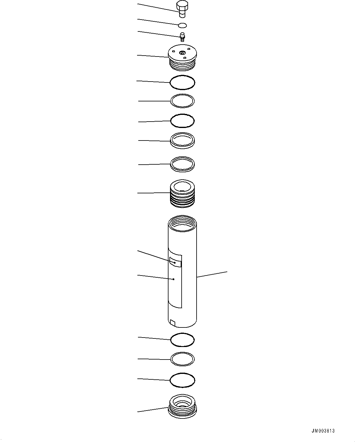 Komatsu parts book diagram for HD325-7R S/N 12001-UP: BRAKE PIPING, ACCUMULATOR(#11066-11088)