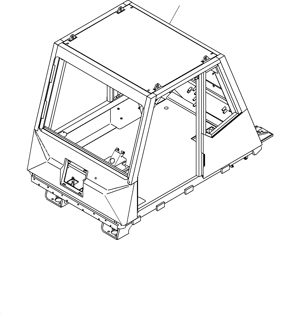 Komatsu parts book diagram for HD325-7R S/N 12001-UP: CAB, CAB(#12001-)
