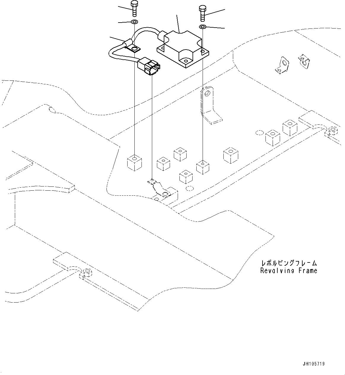 Komatsu parts book diagram for PC210LCI-11E0 S/N 600001-UP: ELECTRIC WIRING HARNESS, IMU SENSOR(#500470-)