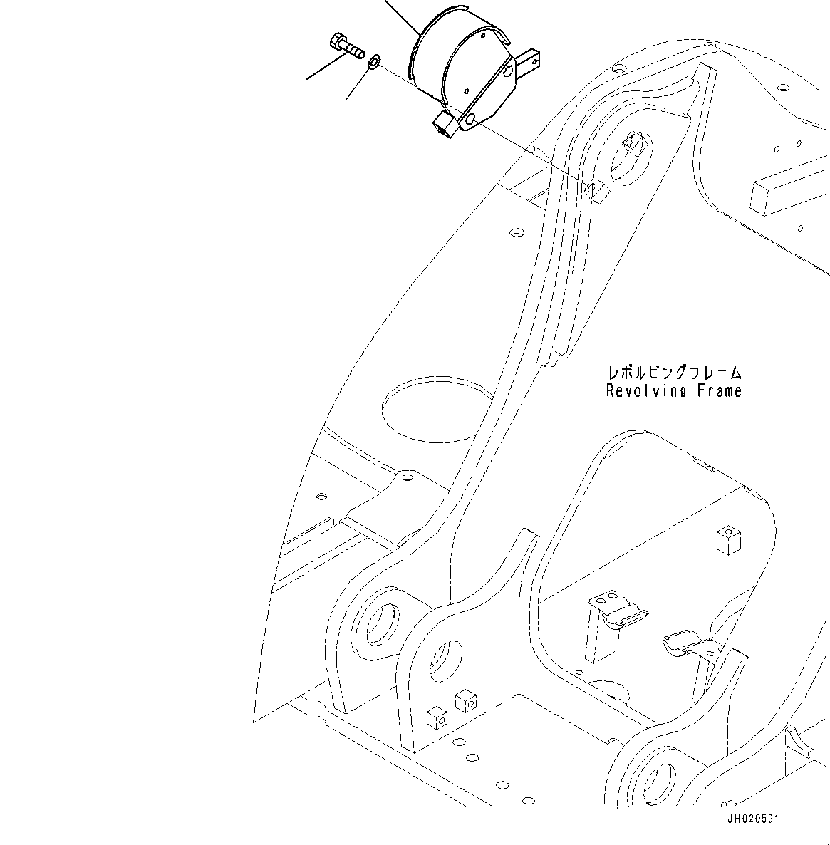 Komatsu parts book diagram for PC210LCI-11E0 S/N 600001-UP: ELECTRIC WIRING HARNESS, BOOM ENCODER (1/2)(#500470-)
