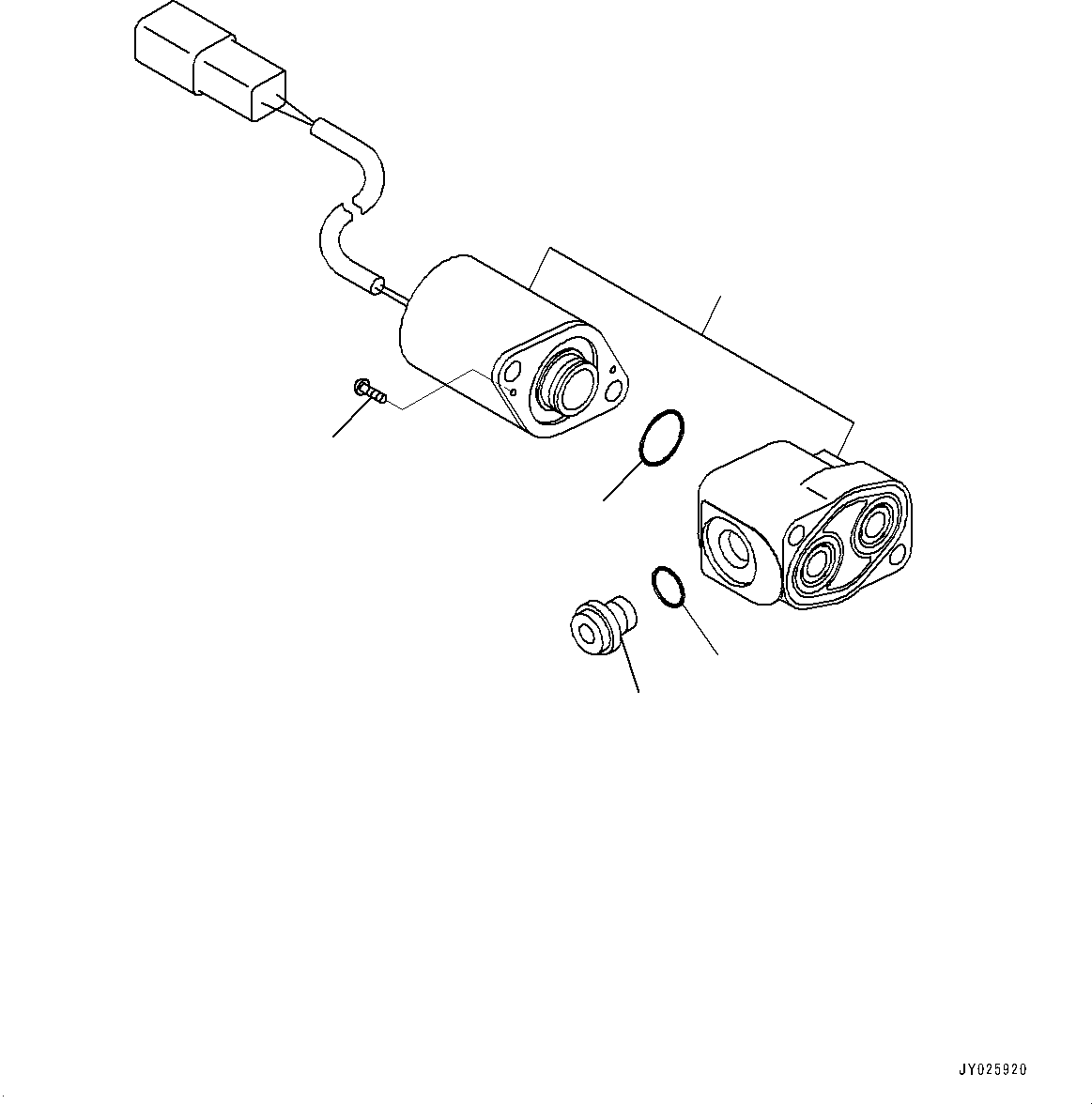 Komatsu parts book diagram for PC210LCI-11E0 S/N 600001-UP: PRESSURE SWITCH BLOCK, SOLENOID VALVE(#500470-)