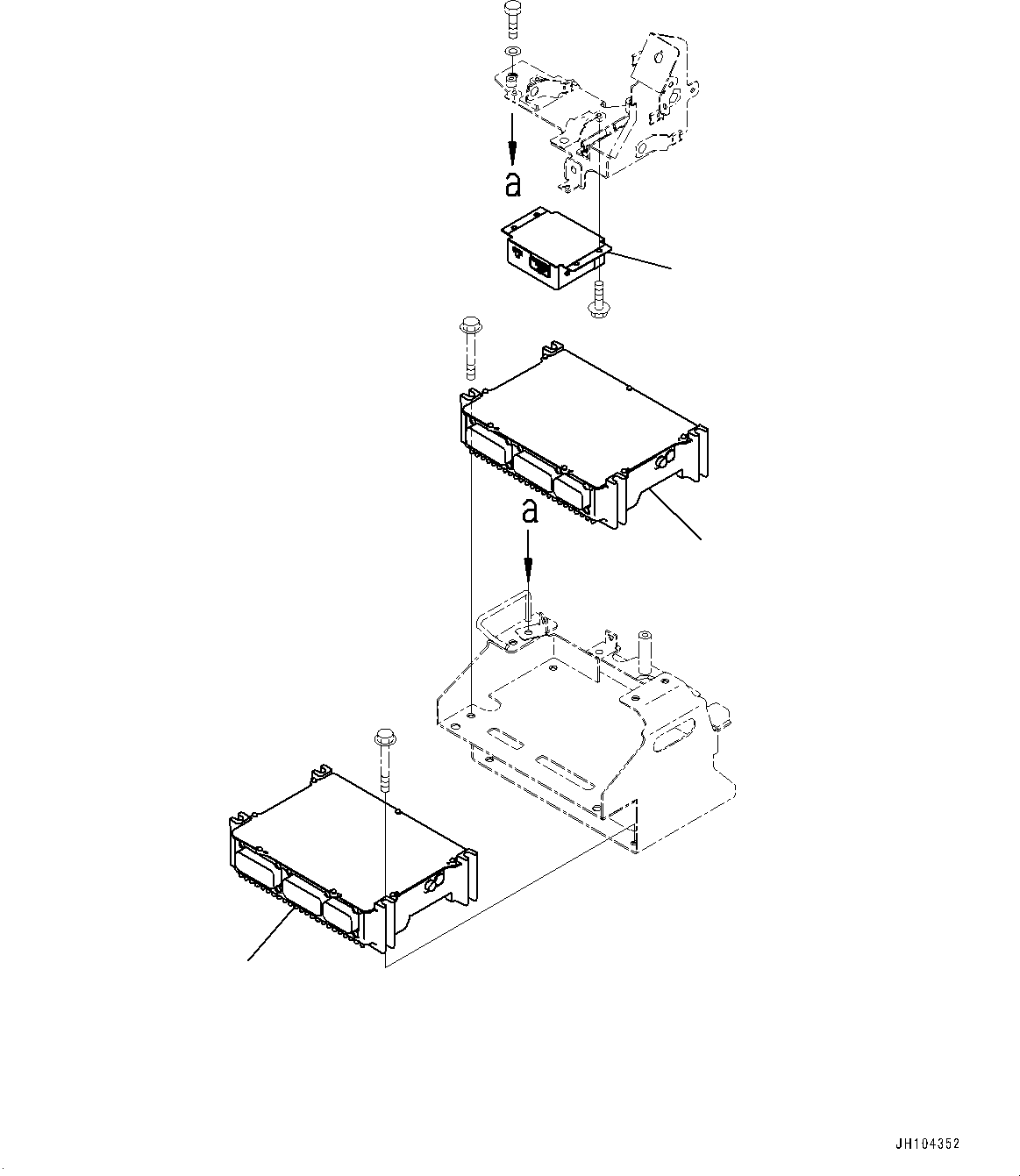 Komatsu parts book diagram for PC210LCI-11E0 S/N 600001-UP: CAB, ICT SENSOR CONTROLLER(#600001-)