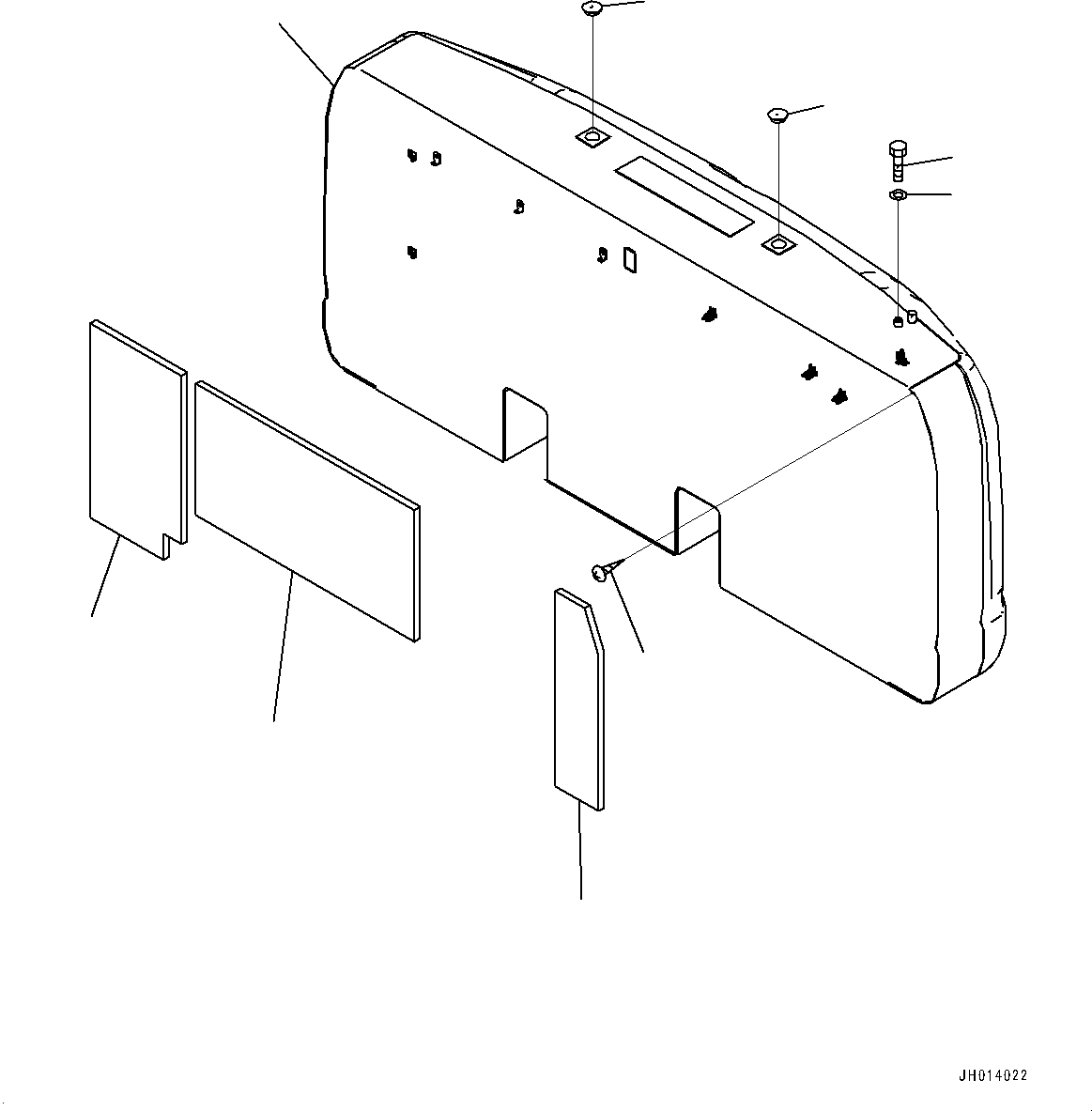 Komatsu parts book diagram for PC210LCI-11E0 S/N 600001-UP: COUNTERWEIGHT, (3260KG)(#500470-)