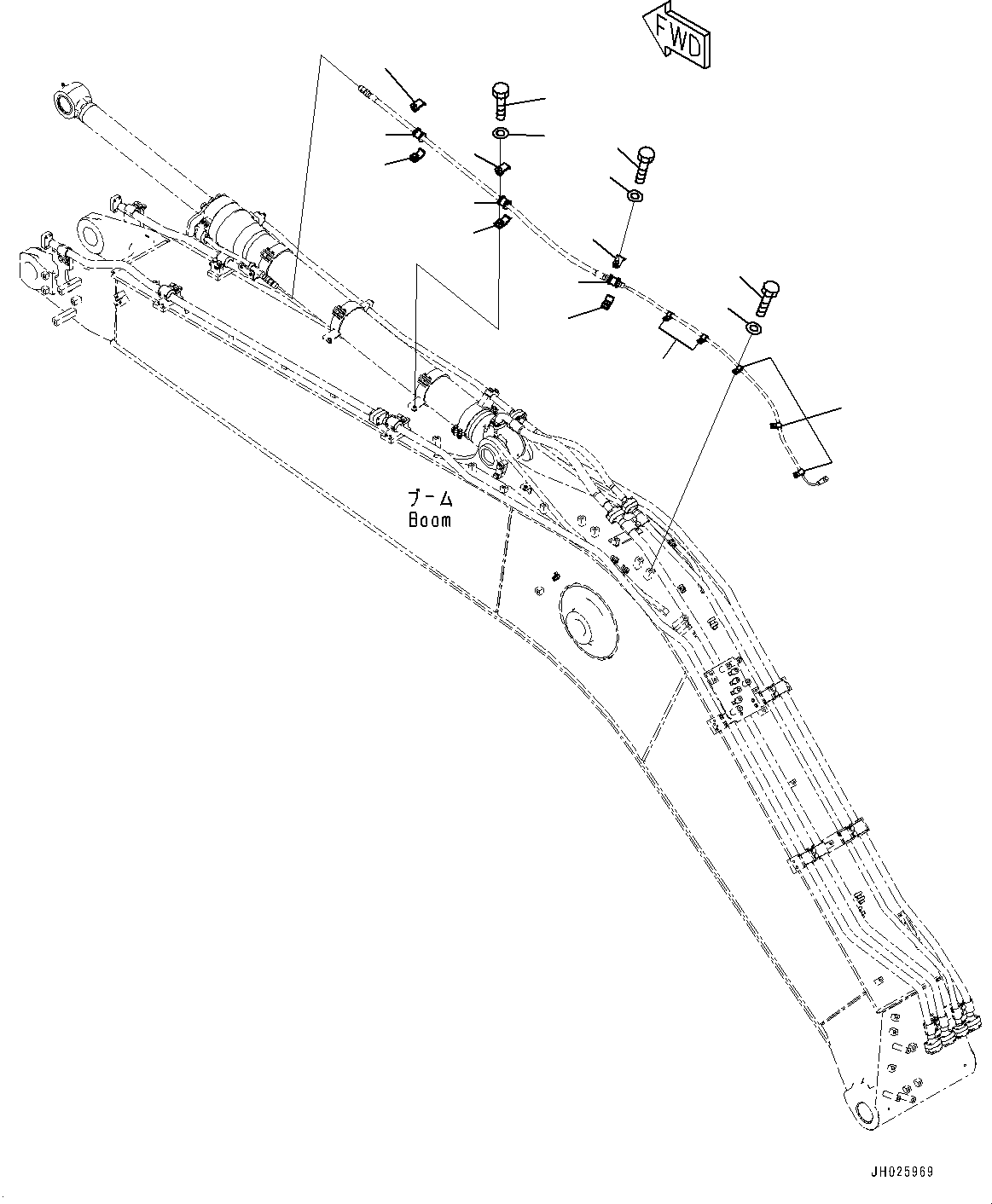 Komatsu parts book diagram for PC210LCI-11E0 S/N 600001-UP: ARM CYLINDER, WIRING HARNESS(#500470-)