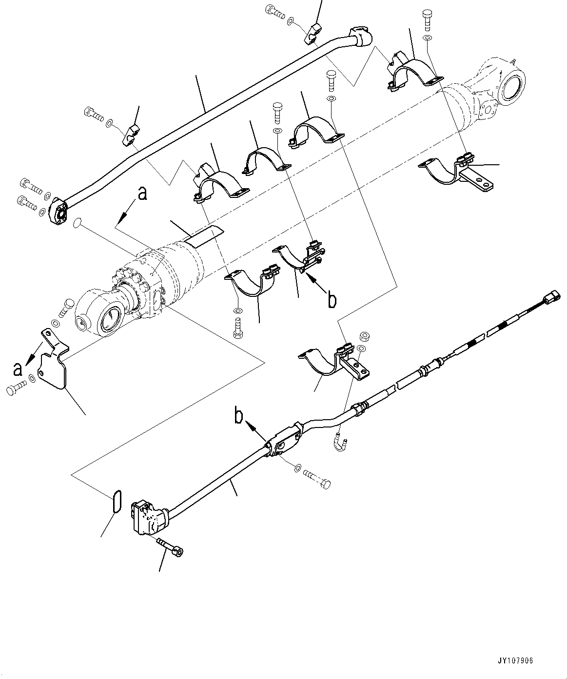 Komatsu parts book diagram for PC210LCI-11E0 S/N 600001-UP: ARM, INNER PARTS, BUCKET CYLINDER (1/3)(#500470-)