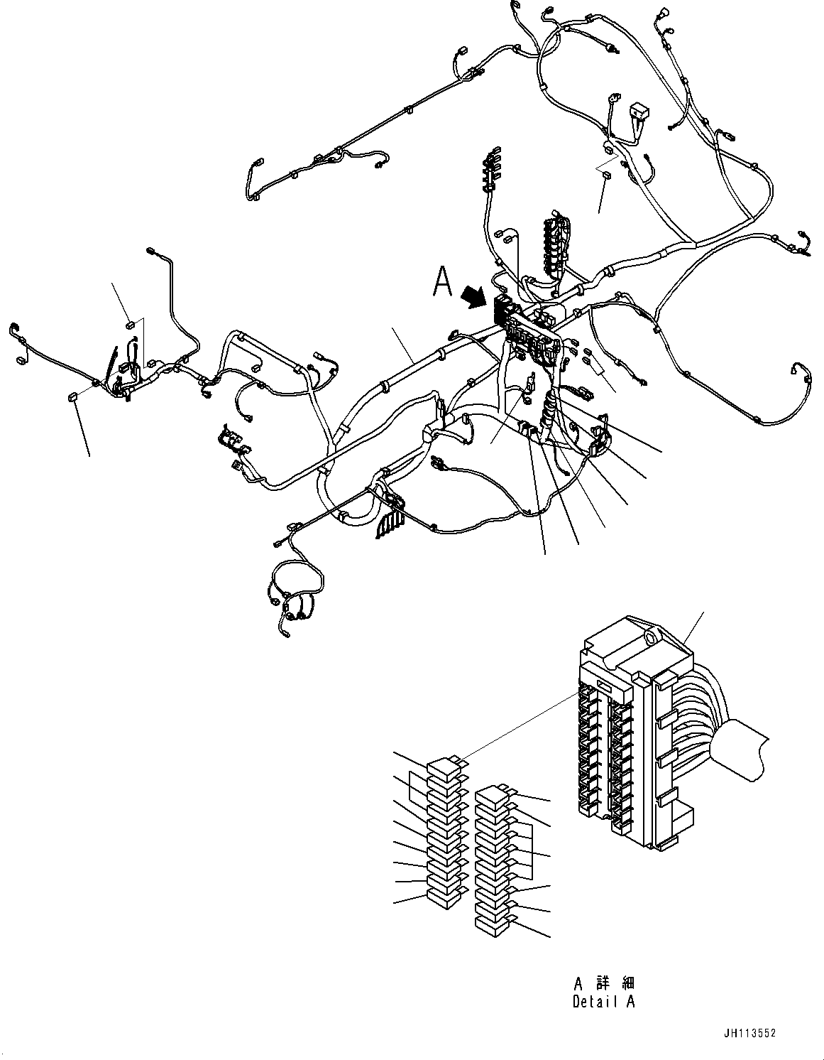 Komatsu parts book diagram for PC350LC-8M0 S/N 85001-UP: FLOOR WIRING HARNESS, FLOOR, WIRING HARNESS(#85001-)