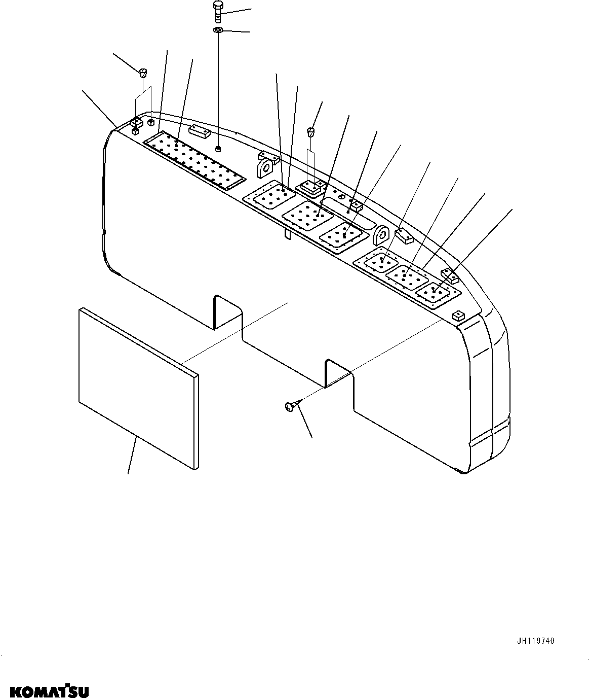 Komatsu parts book diagram for PC350LC-8M0 S/N 85001-UP: COUNTERWEIGHT, (6370KG)(#85001-)