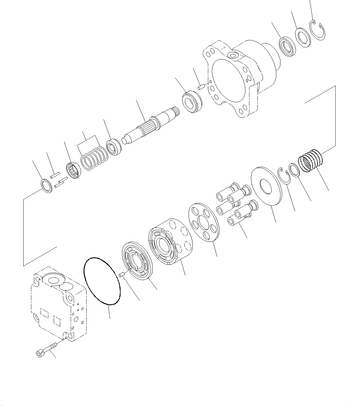 Komatsu parts book diagram for D85MS-15 S/N 2101-UP: COOLING FAN DRIVE, COOLING FAN MOTOR (2/2)(#1006-)