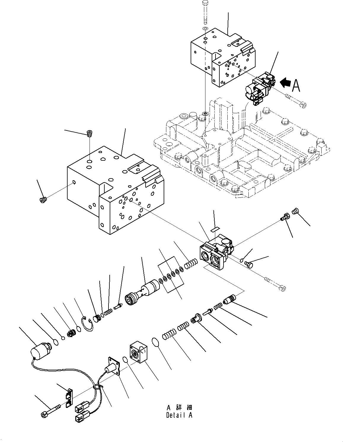 Komatsu parts book diagram for D85MS-15 S/N 2101-UP: POWER TRAIN, STEERING VALVE (1/2)(#1006-)