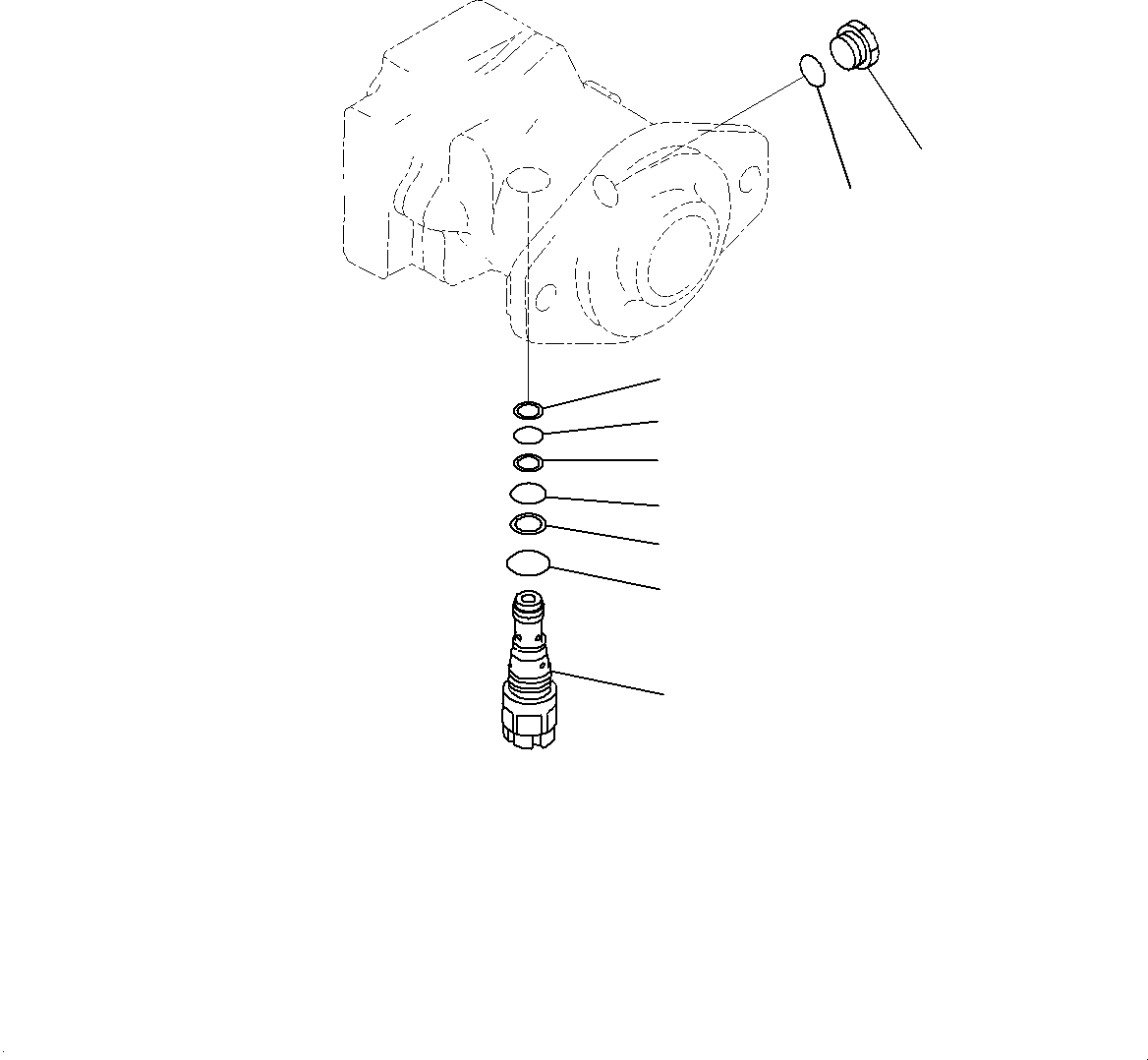 Komatsu parts book diagram for D85MS-15 S/N 2101-UP: POWER TRAIN HYDRAULIC PIPING, HSS MOTOR (2/3)(#1006-)