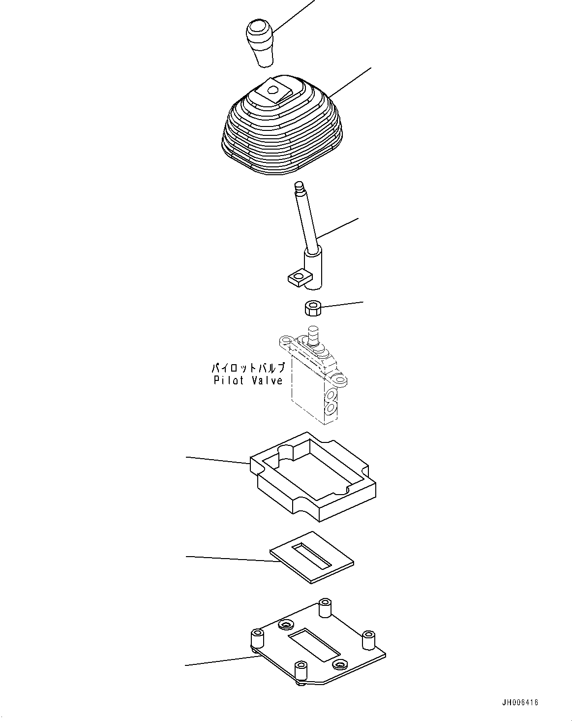 Komatsu parts book diagram for D85MS-15 S/N 2101-UP: FLOOR FRAME, WORK EQUIPMENT CONTROL LEVER(#2001-)
