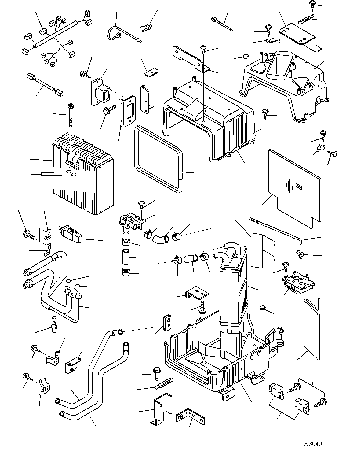 Komatsu parts book diagram for D85MS-15 S/N 2101-UP: DASHBOARD, AIR CONDITIONER UNIT(#2001-)