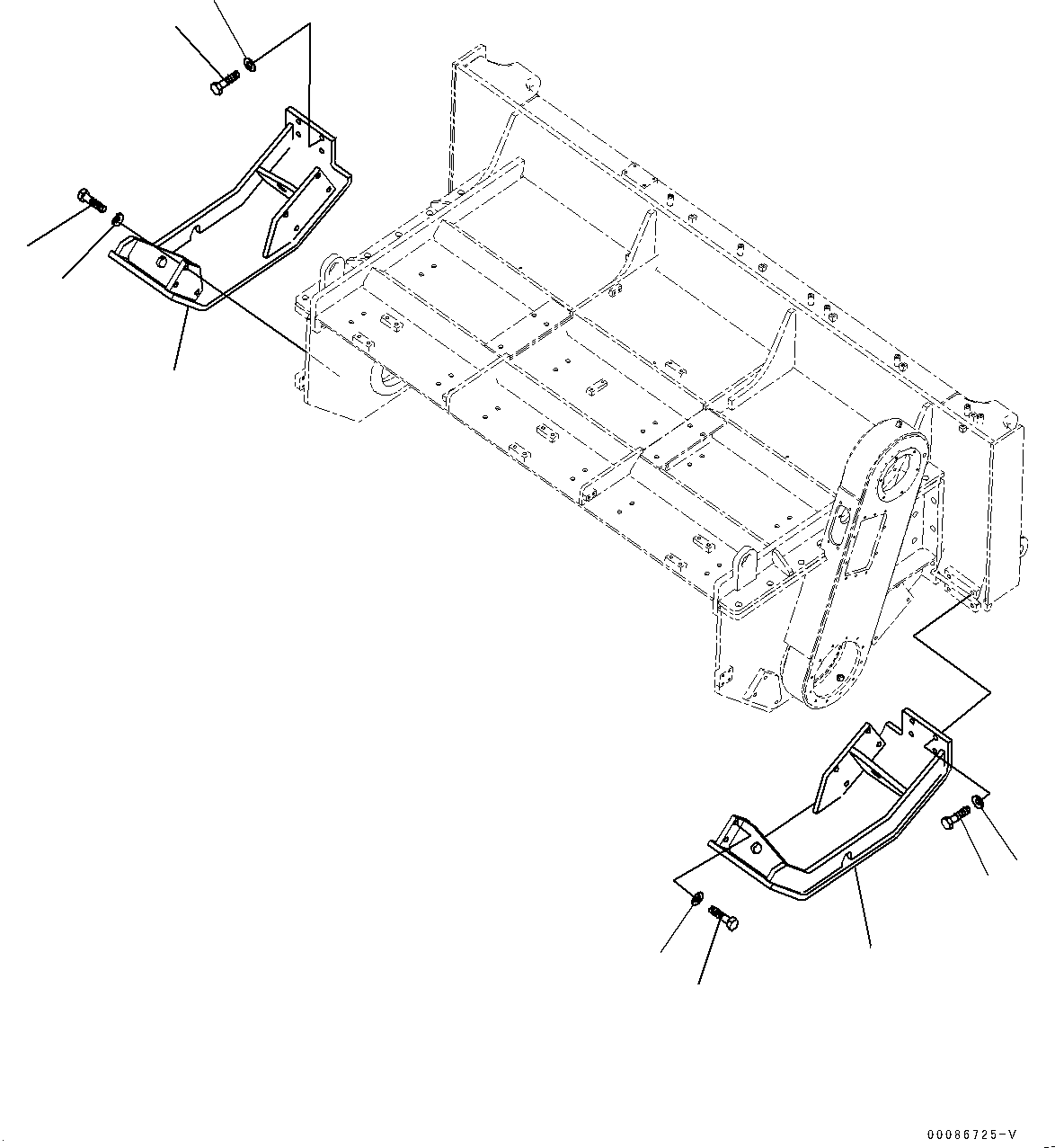 Komatsu parts book diagram for D85MS-15 S/N 2101-UP: ROTOR, SKIDDER(#1006-)
