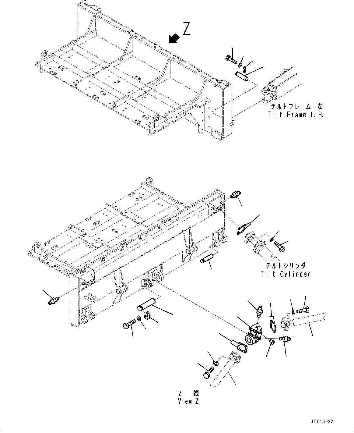 Komatsu parts book diagram for D85MS-15 S/N 2101-UP: ROTOR, ROTOR MOUNTING(#1006-)