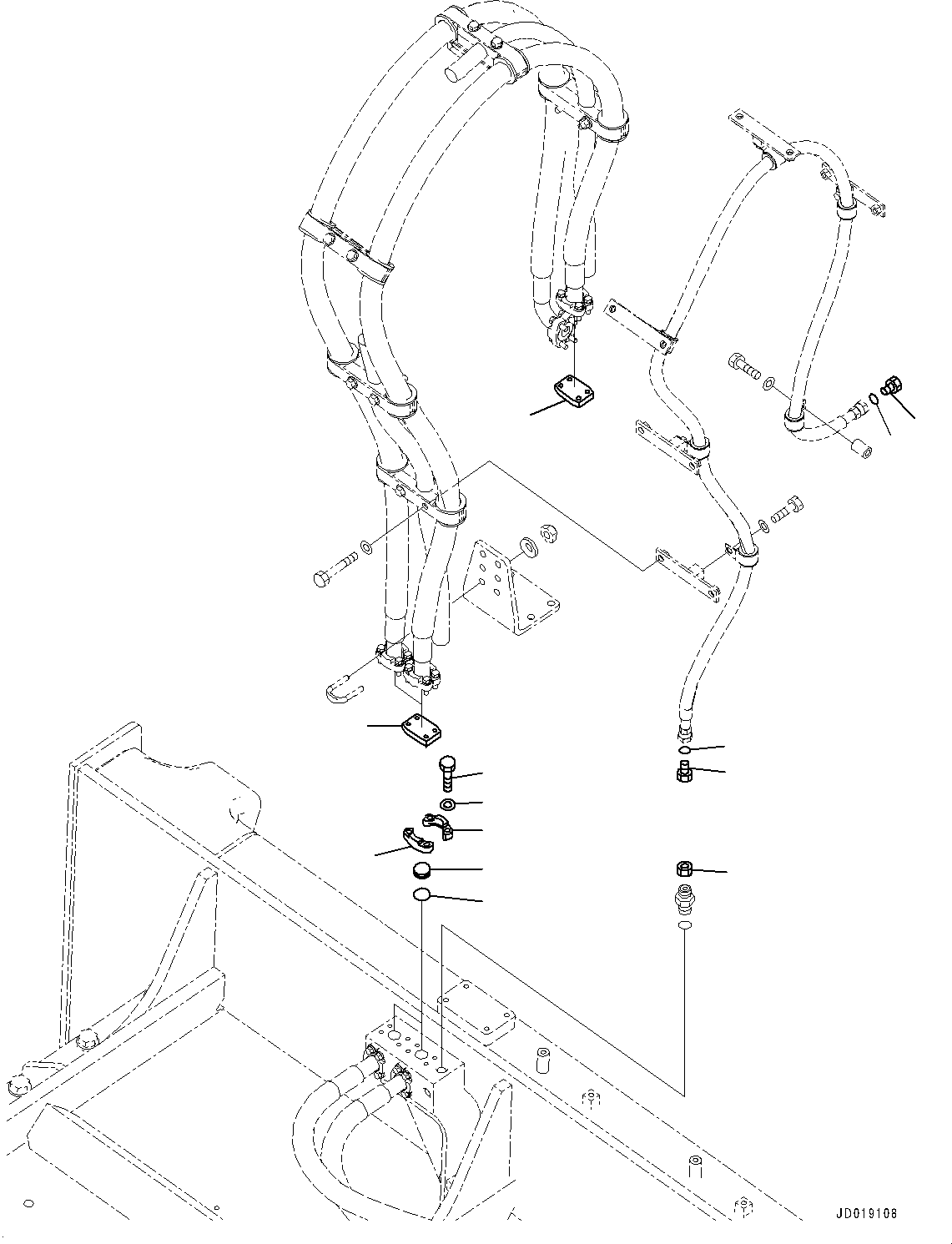 Komatsu parts book diagram for D85MS-15 S/N 2101-UP: ROTOR, SHIPPING PARTS(#2101-)