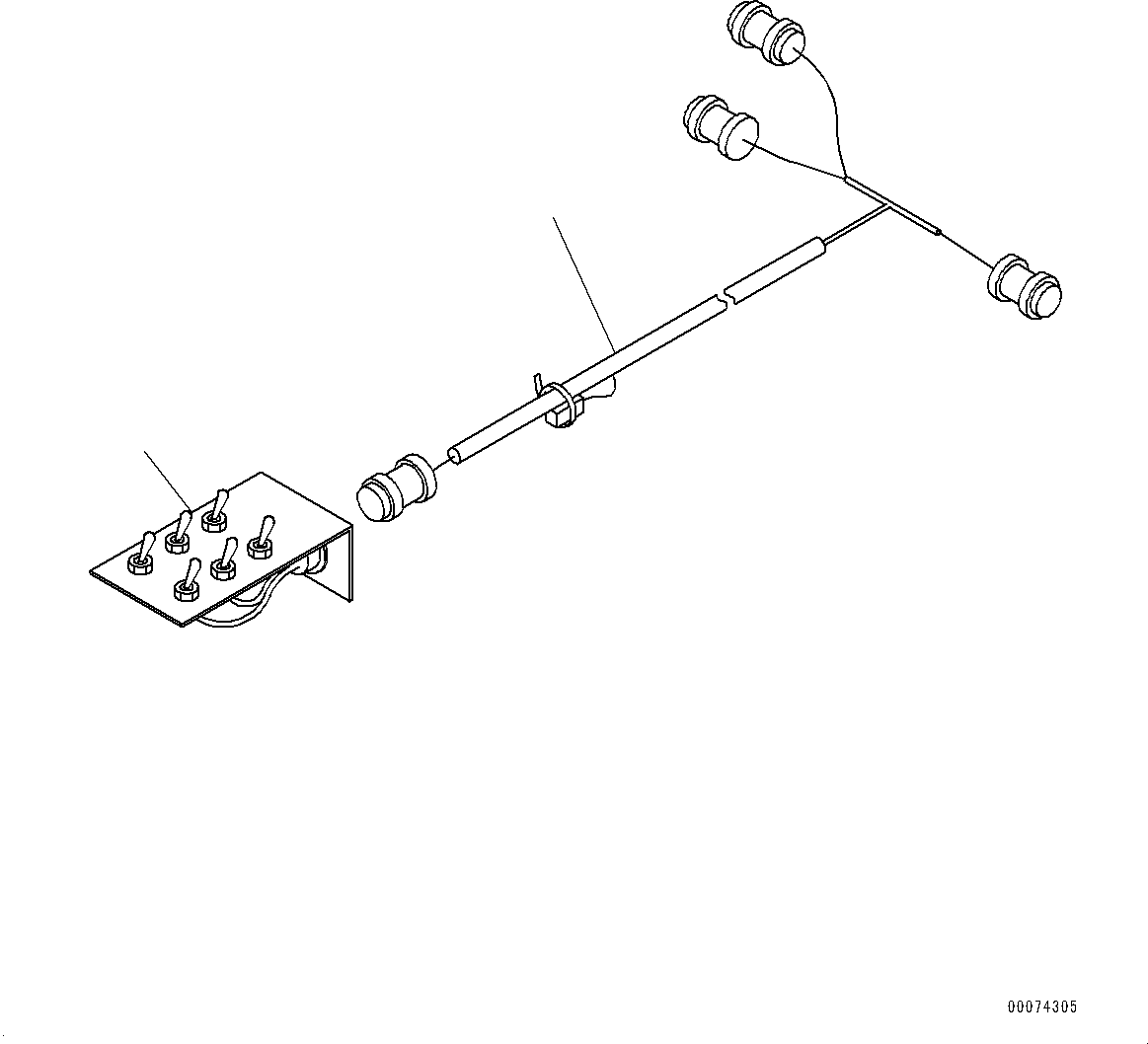Komatsu parts book diagram for D85MS-15 S/N 2101-UP: EMERGENCY TOOL, (#1006-)