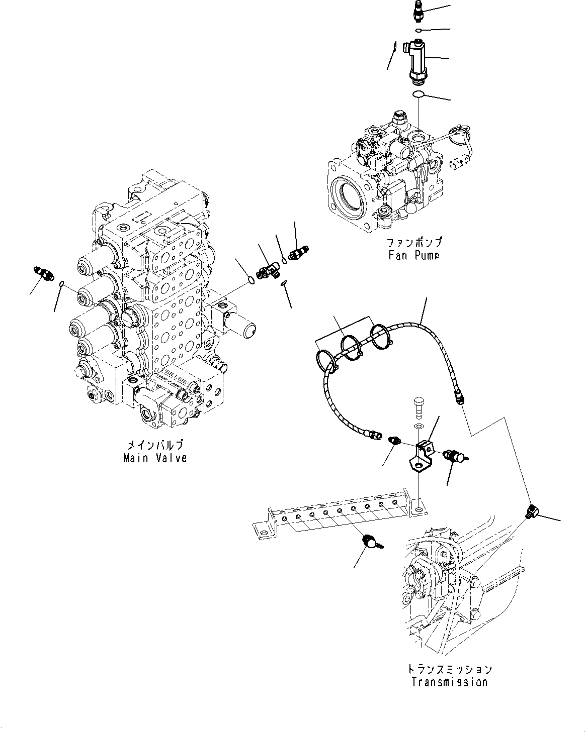 Komatsu parts book diagram for D85MS-15 S/N 2101-UP: PM CLINIC ACCESSORY PARTS, (#1006-)