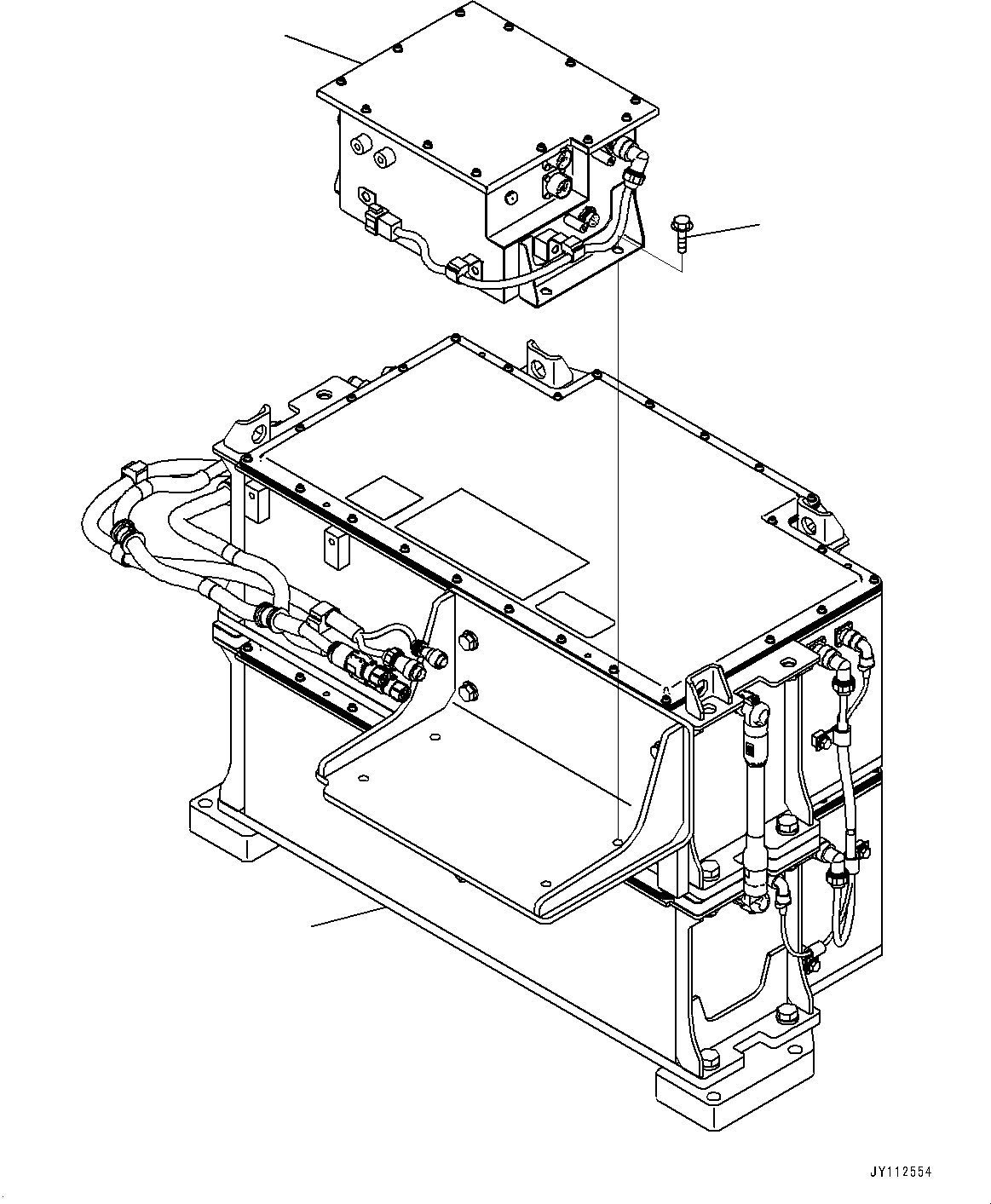 Komatsu parts book diagram for PC33E-6 S/N 2201-UP: BATTERY, (#2201-)