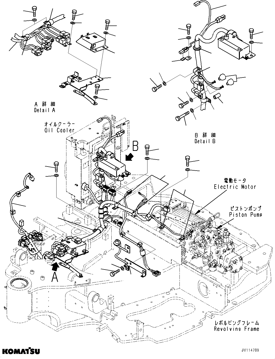 Komatsu parts book diagram for PC33E-6 S/N 2201-UP: WIRING HARNESS, MAIN WIRING HARNESS (ROPS CAB)(#2201-)