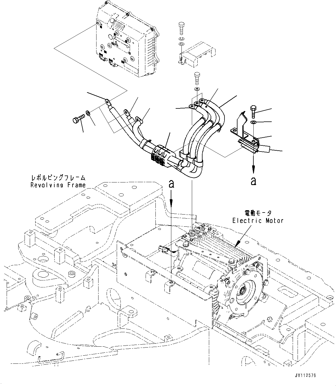 Komatsu parts book diagram for PC33E-6 S/N 2201-UP: CONTROLLER AND OTHER PARTS, CABLE(#2201-)