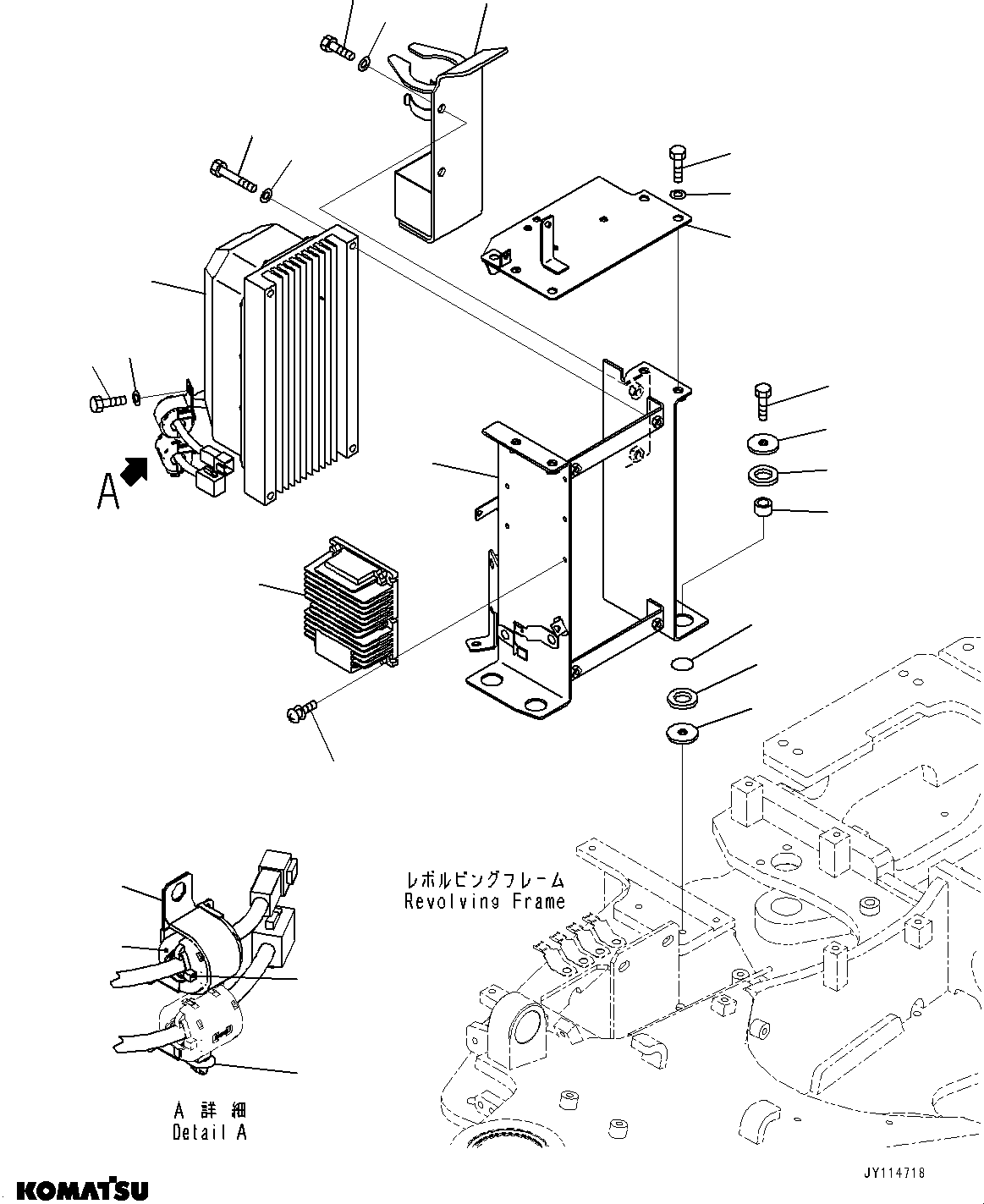Komatsu parts book diagram for PC33E-6 S/N 2201-UP: CONTROLLER AND OTHER PARTS, CONVERTER (ROPS CAB)(#2201-)