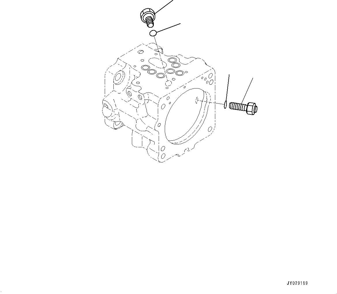 Komatsu parts book diagram for PC33E-6 S/N 2201-UP: PISTON PUMP, PISTON PUMP (6/6)(#2201-)