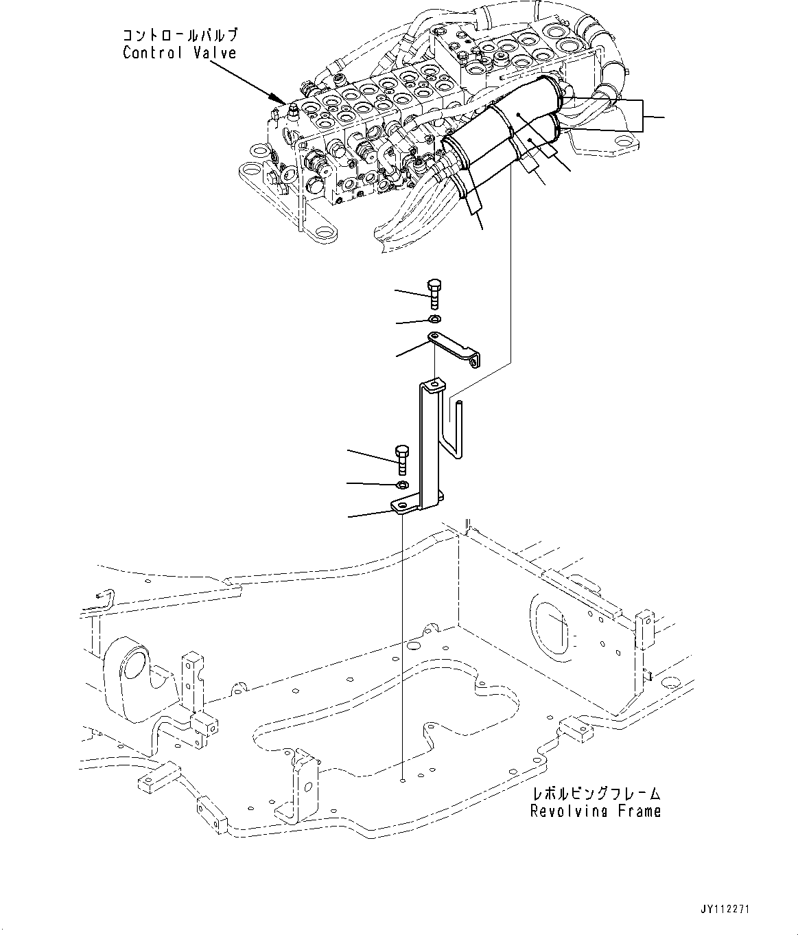 Komatsu parts book diagram for PC33E-6 S/N 2201-UP: PROPORTIONAL PRESSURE CONTROL (PPC) PIPING JOINT, (#2201-)