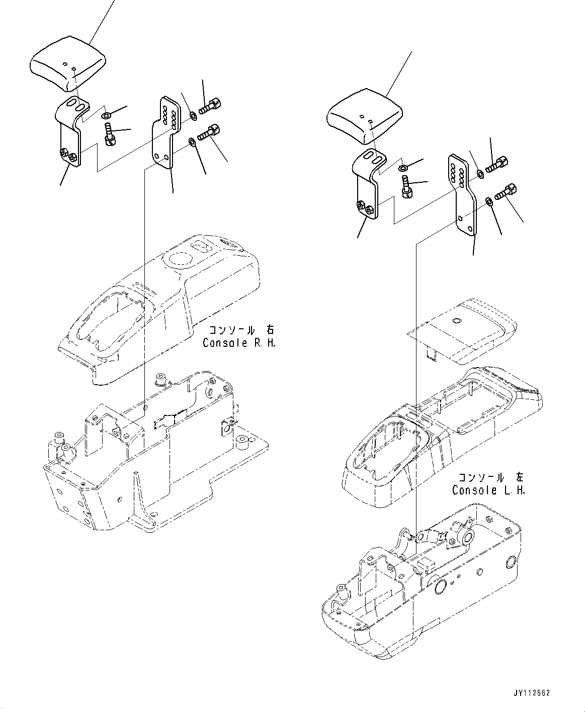 Komatsu parts book diagram for PC33E-6 S/N 2201-UP: FLOOR FRAME, WRIST REST(#2201-)