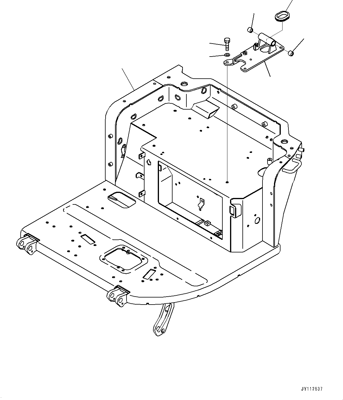 Komatsu parts book diagram for PC33E-6 S/N 2201-UP: FLOOR FRAME, FLOOR, BASE(#2201-)