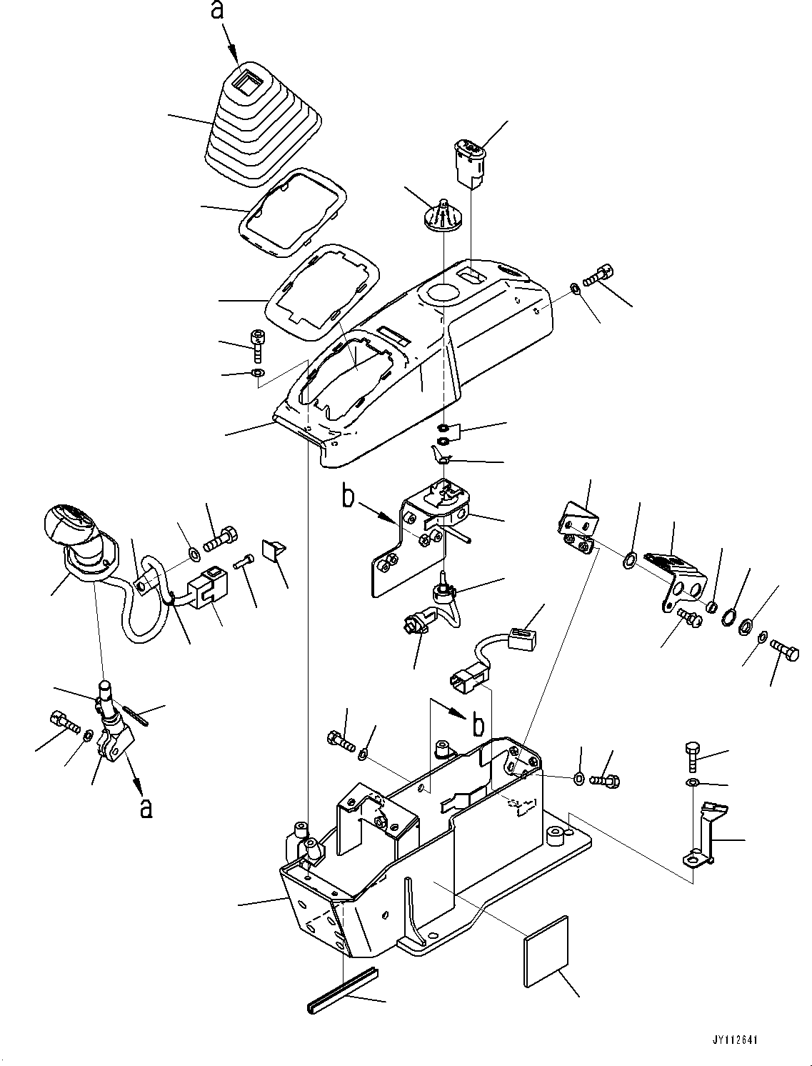 Komatsu parts book diagram for PC33E-6 S/N 2201-UP: FLOOR FRAME, FLOOR, CONSOLE, R.H.(#2201-)