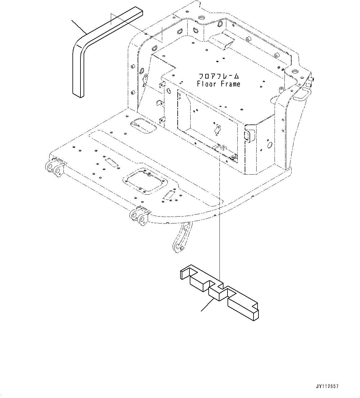 Komatsu parts book diagram for PC33E-6 S/N 2201-UP: FLOOR FRAME, FLOOR, UNDER SHEET(#2201-)