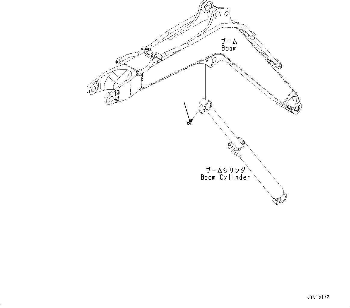 Komatsu parts book diagram for PC33E-6 S/N 2201-UP: CAP, (WITHOUT ARM CYLINDER COVER)(#2201-)