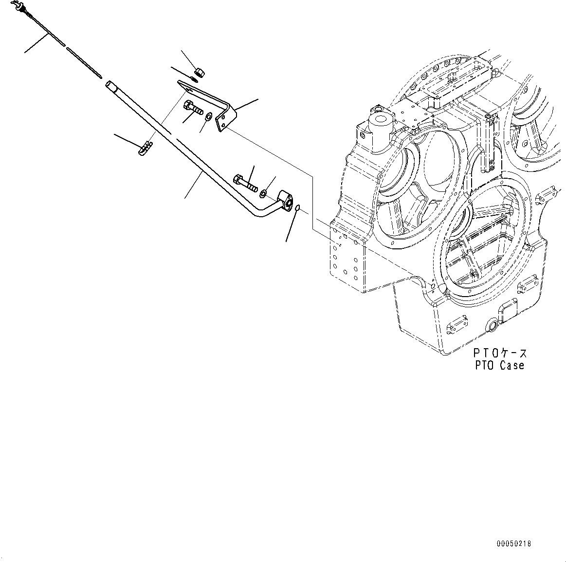 Komatsu parts book diagram for PC2000-11R S/N 31001-UP: PTO (POWER TAKE OFF), OIL CHECK GAUGE(#30001-)