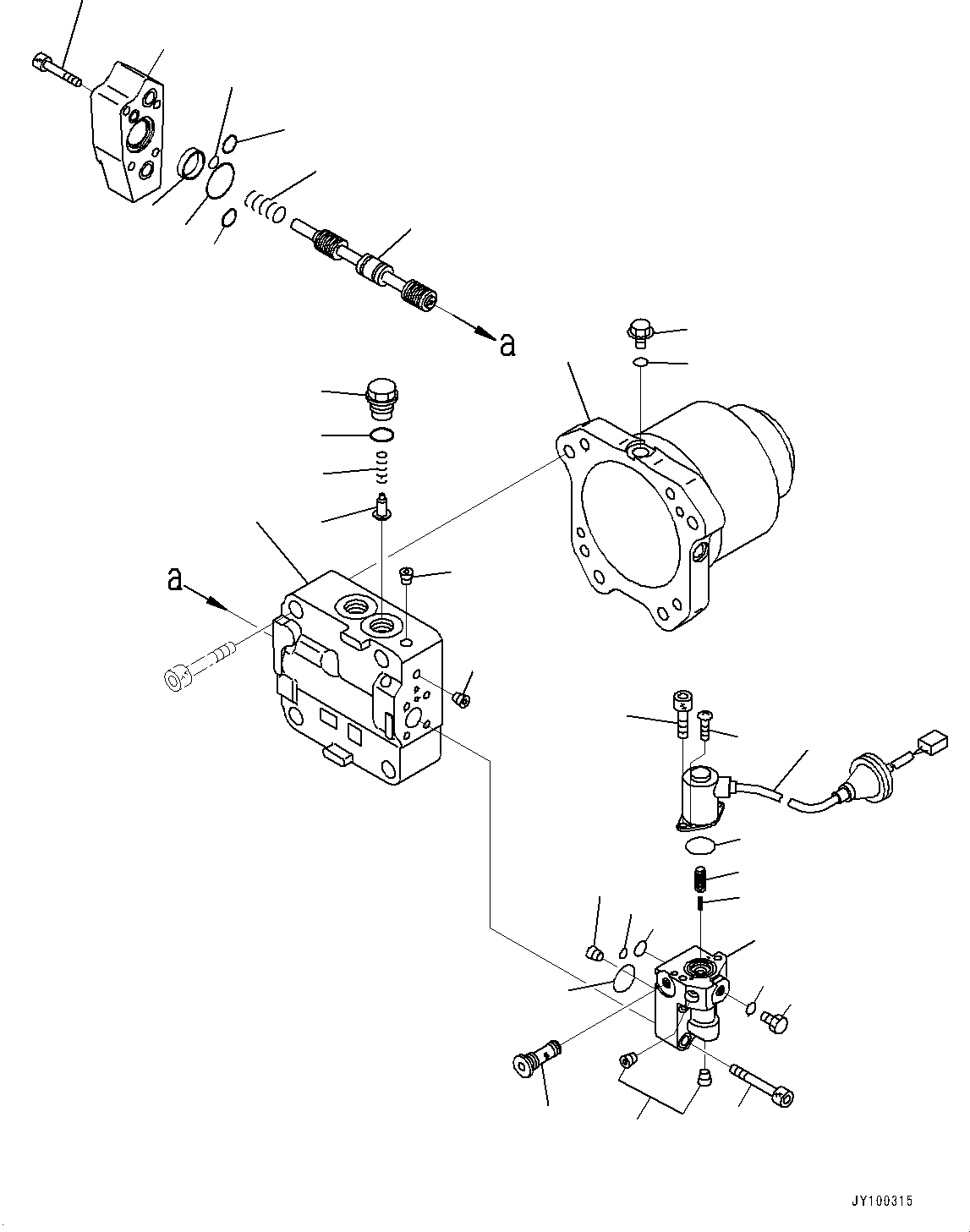 Komatsu parts book diagram for PC2000-11R S/N 31001-UP: COOLING SYSTEM, FAN MOTOR (1/6)(#30001-)