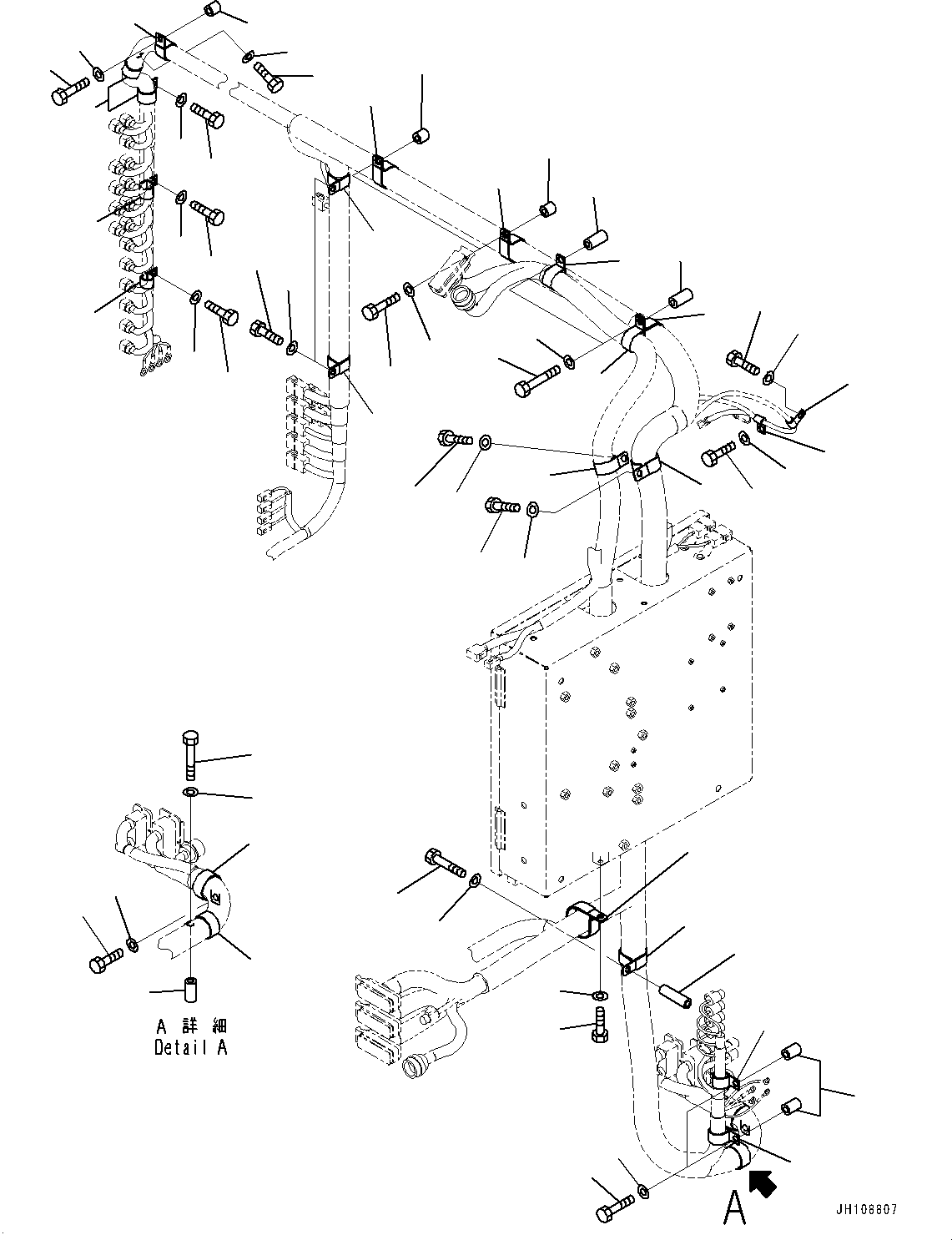 Komatsu parts book diagram for PC2000-11R S/N 31001-UP: ELECTRIC WIRING HARNESS, CAB BASE, CLIP (2/3)(#30001-)